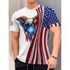 Men's Eagle Print T-shirt Casual Short Sleeve Crew Neck Tee Men's Clothing For Outdoor Sportswear Short Sleeve Mens Tshirts