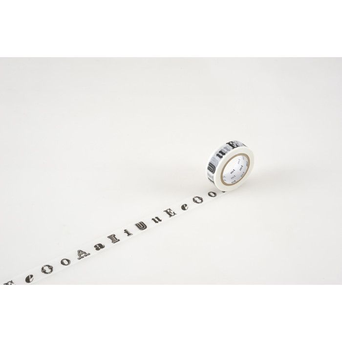 Masking Tape MT EX Vowels Black