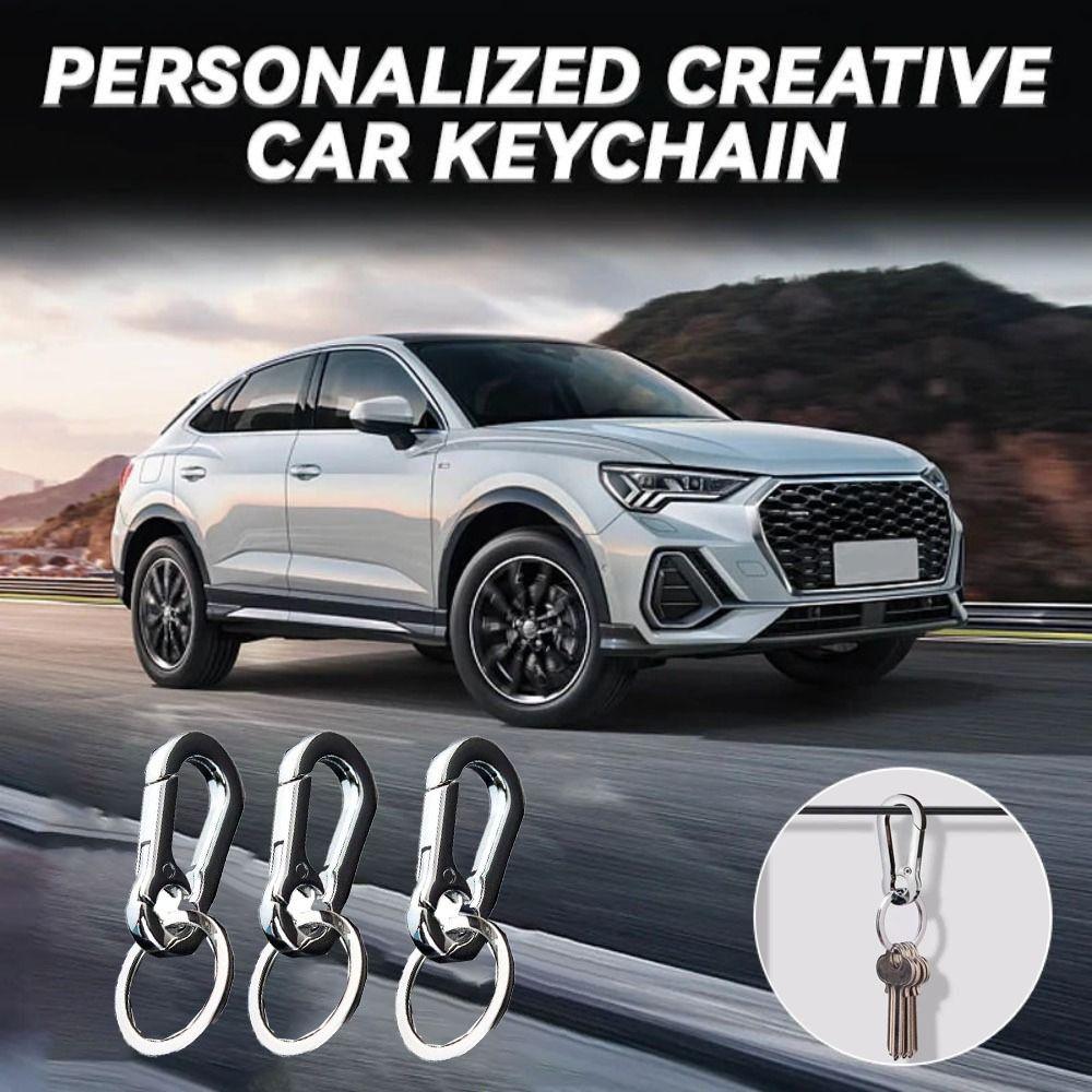 

Car Key Holder Spring Key Ring Waist Belt Carabiner Car Pendant Gift Simple Key Chain