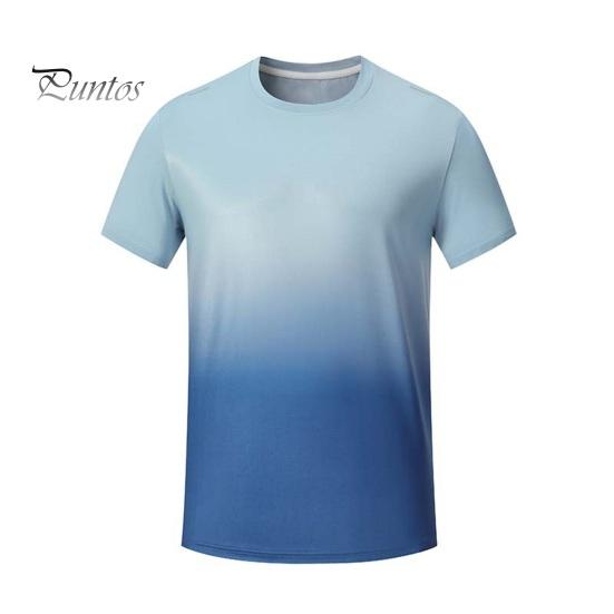 

Мужская рубашка с круглым вырезом и коротким рукавом, рубашка-топ, стандартный крой, мягкая дышащая повседневная спортивная рубашка для фитнеса, повседневная одежда M светло-синий