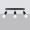 Plafon Fornes 3 E27 Czarny Sollux Sl.1122
