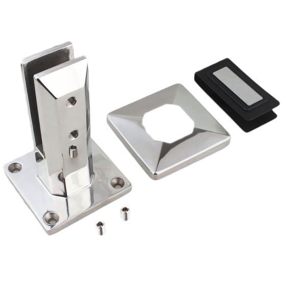 

Stainless Steel Square Glass Pool Fence Spigot Home Stair Floor Balustrade