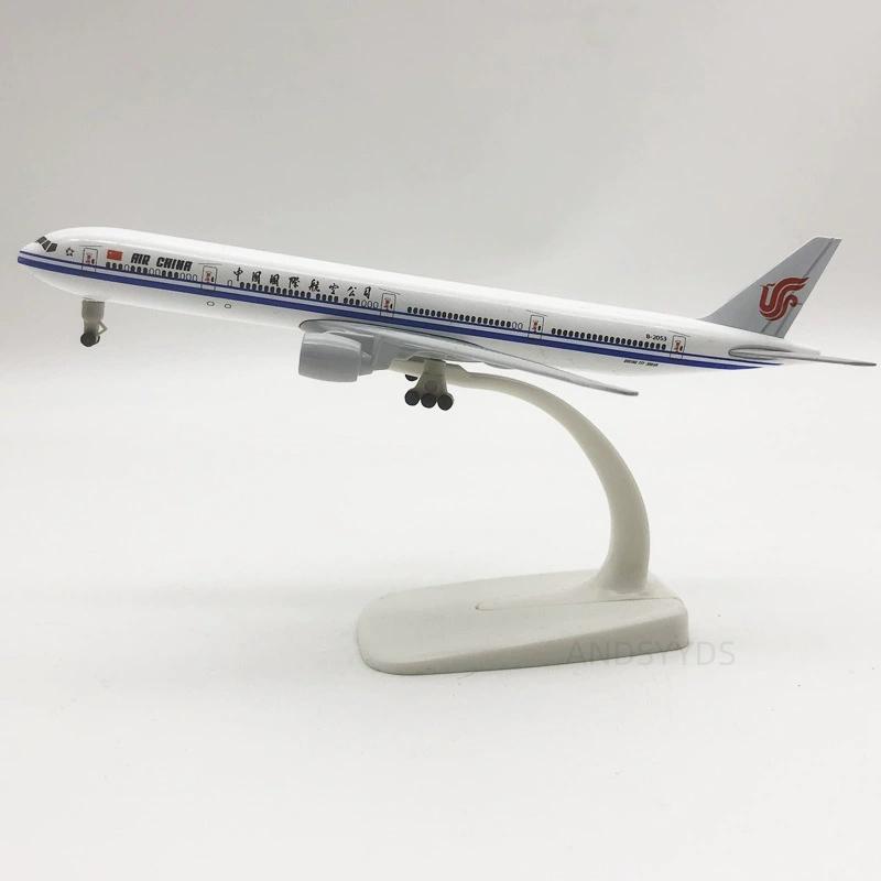 Model Plane 20cm China Airways Aircraft B777 Diecast Metal Alloy 1/400 Scale Aeroplane With Base Aviation Collection Airplane