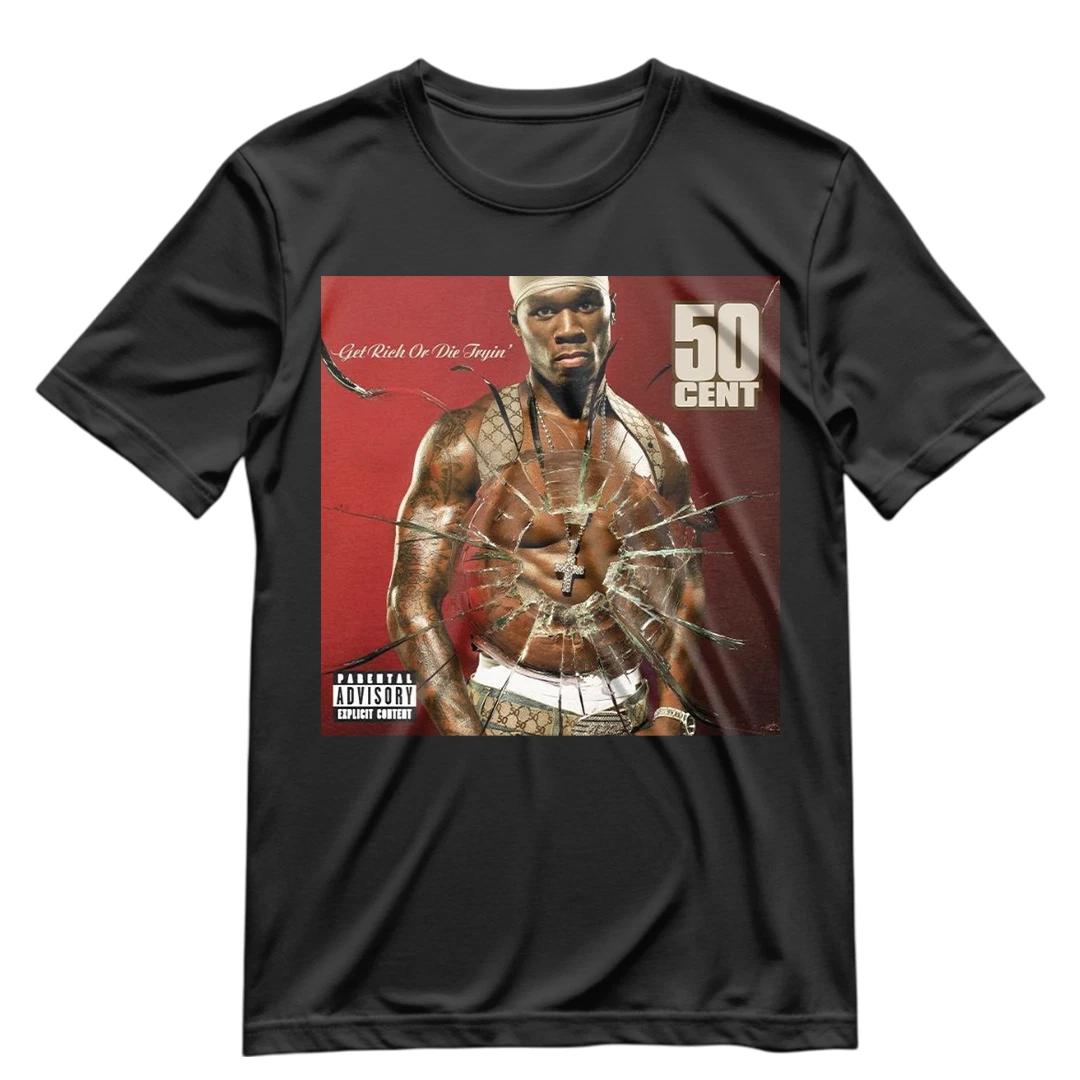 

50 cent T Shirt Retro 50 Cent Get Rich Or Die Tryin Shirt Graphic tee S-3XL VTG S