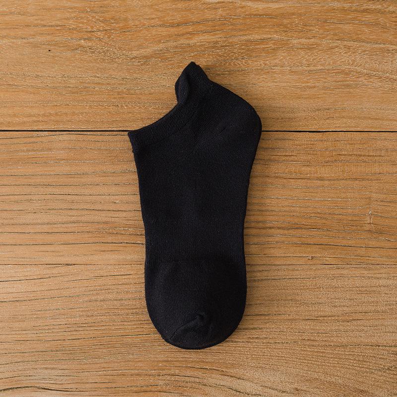 Men's Summer Breathable Low-Cut Anti-Odor Socks - Moisture-Wicking, Sweat-Absorbent, Solid Color