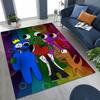 Game 3D R-Rainbow F-Friends Cartoon Art Rug for Bedroom Living Room Sofa Home Doormat Decor,Large Kid Play Non-slip Floor Mat