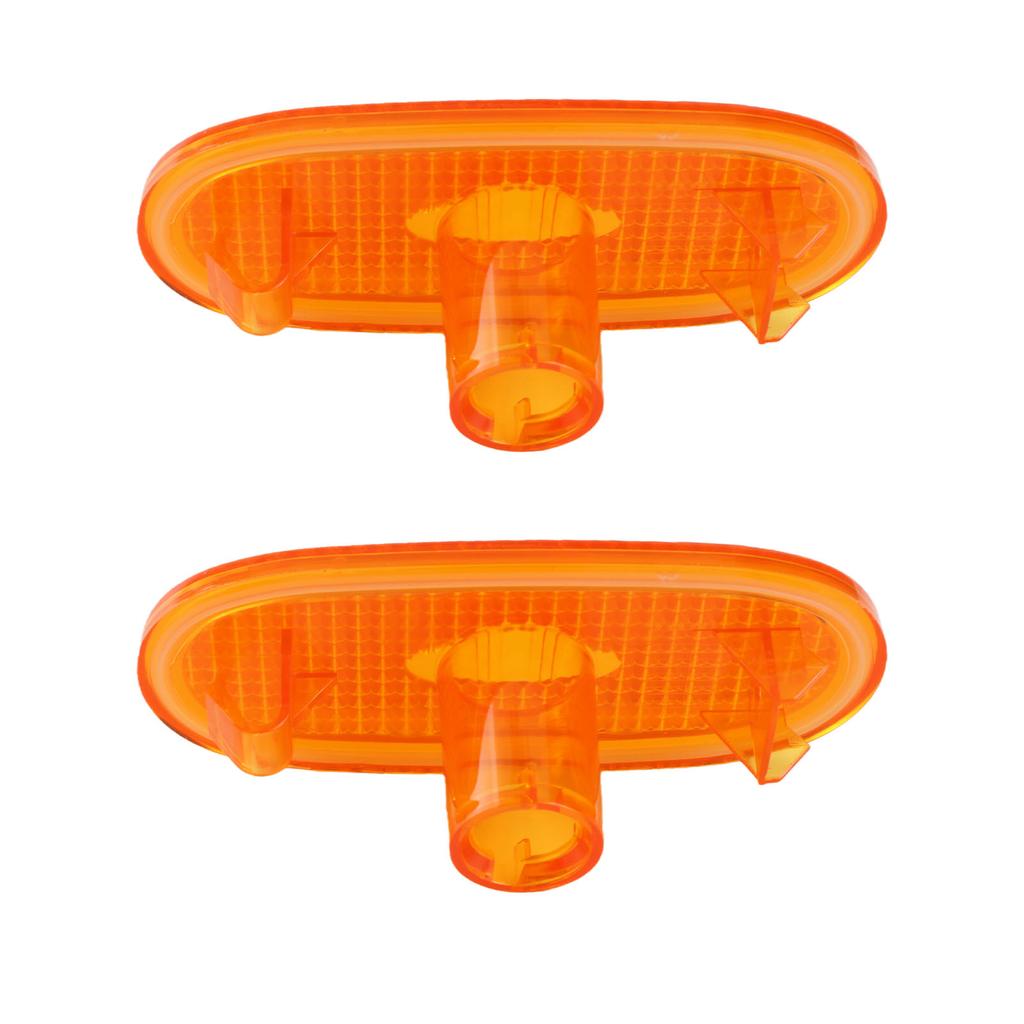 Side Marker Light Lens ABS Direct Replacement On Installation Compatible with 6 2006 2018 2PCS Set