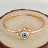 New European and American Oil Dripping Devil's Eye Open Bracelet Jewelry Fashion Bracelet