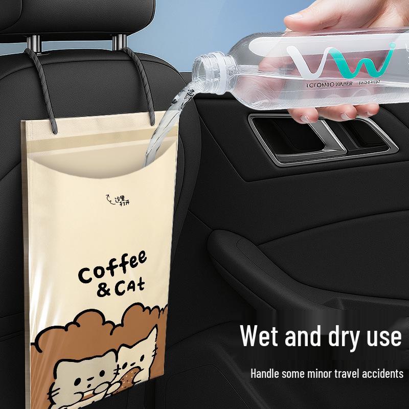 Premium Hanging Car Trash Bag for Interior Cleaning