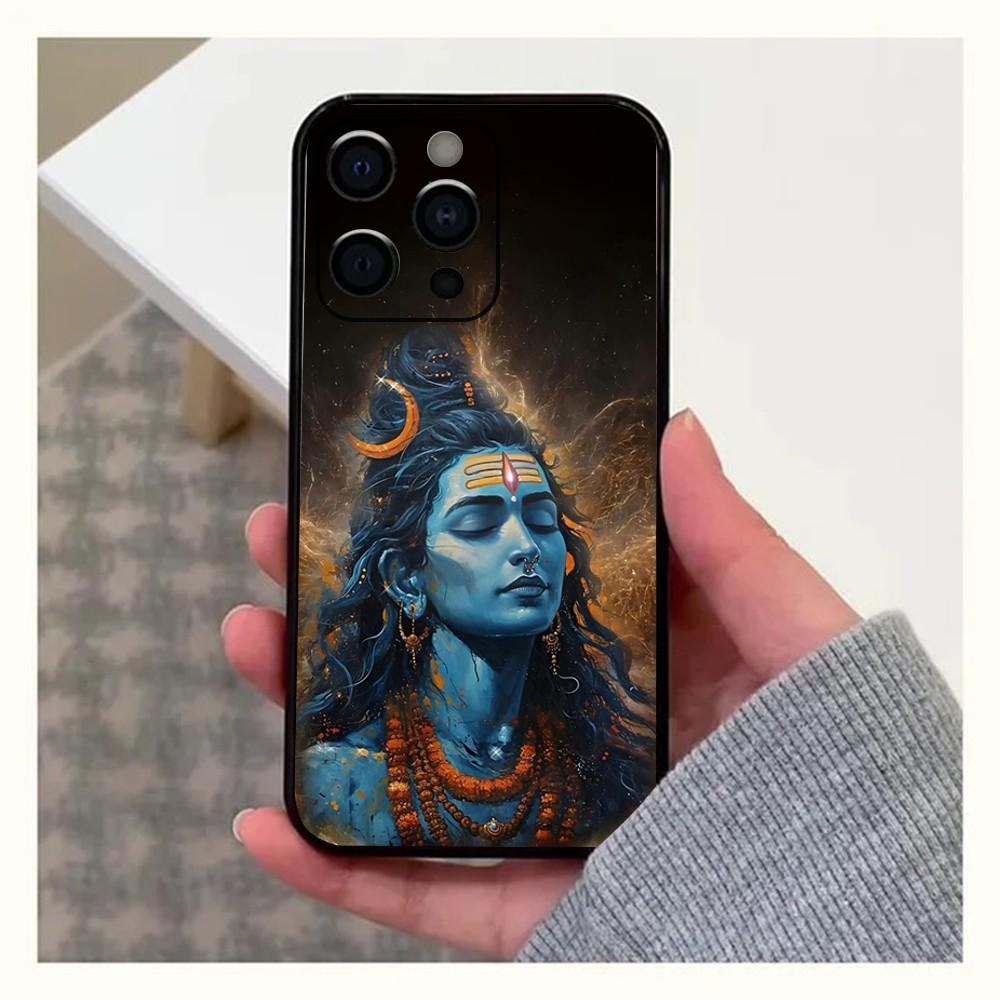 

Lord Shiva M-Mahadev Of India Phone Case For Apple iPhone 15,14,13,12,11,Pro,X,XS,Max,XR,Plus,Mini Soft Black Cover iPhone11PROMAX