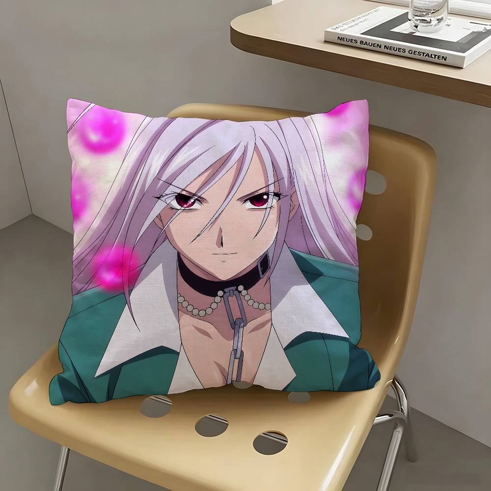 1pc Moka Akashiya Anime Characters Pillow Case Fashion Square Pillowcase Bedroom Sofa Room Ins Decoration Leisure