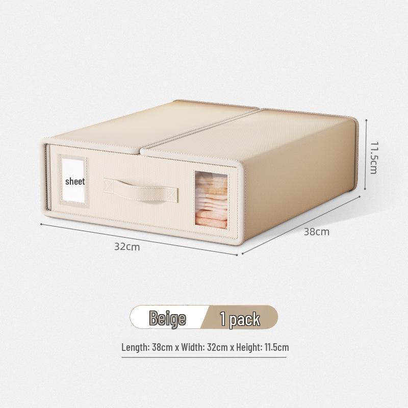 Oxford Cloth Quilt and Blanket Storage Box - New Four-Piece Wardrobe Organizer