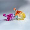 1Pc Glass Simulation Small Turtle Ornaments Glass Golden Turtle Home Fish Tank Landscaping Auspicious Decorations