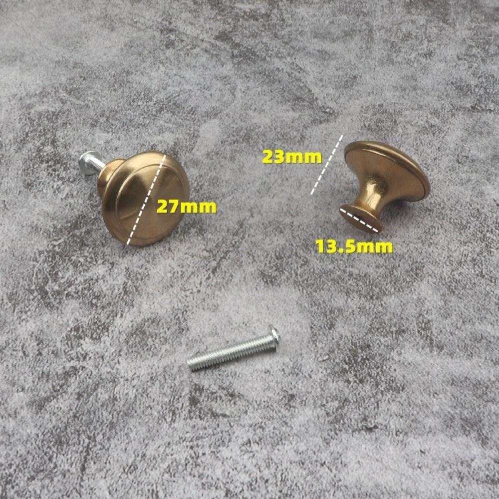 Golden Color Single Hole Handle Round Shape Furniture Handle Pull Handle Furniture Hardware