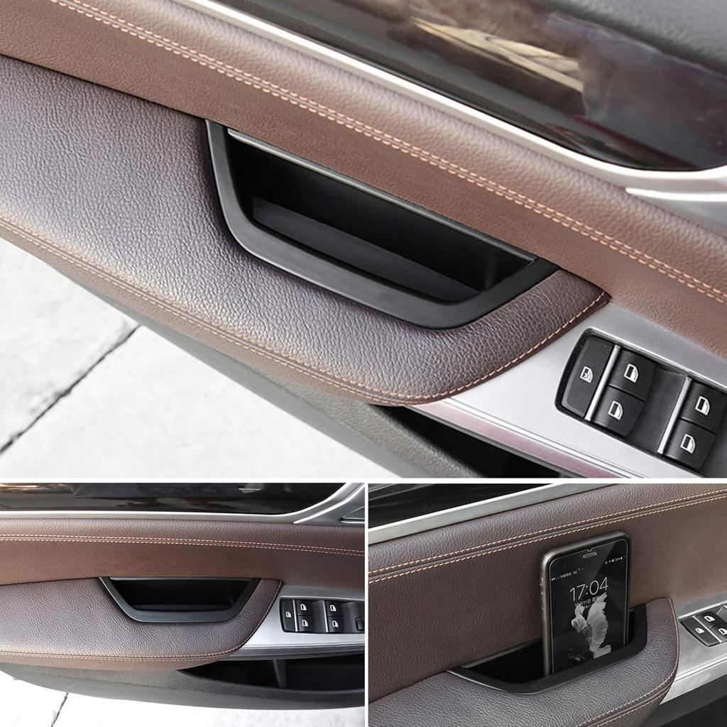 Jaronx For BMW X3 X4 Door Armrest Cover, Driver Side Door Armrest Handle Storage Compartment Cover Container Storage Box(Fits:BMW X3 F25 2010-2016,X4