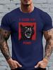 I Said Im Fine Angry Black Cat Graphic Unisexs Crew Neck Soft Cotton Short Sleeve Funny Slogan Casual Daily Streetwear Basic Tees
