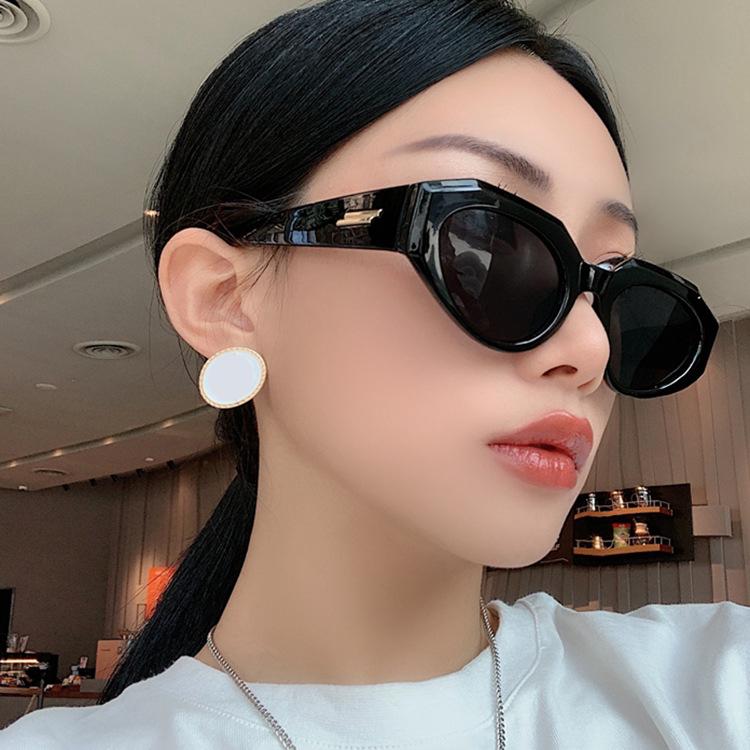 Vintage Cateye polygon Sunglasses Women Sexy Retro Cat Eye Sun Glasses Brand Designer Colorful Eyewear Female