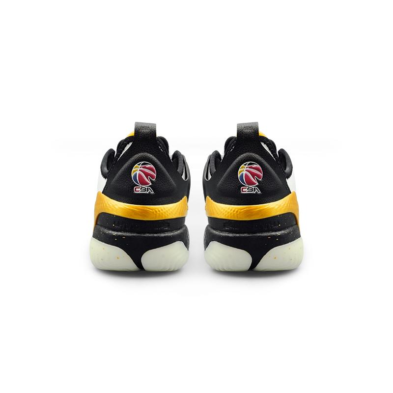 Li Ning Yushuai 19V2 Cushioning Abrasion Resistant Lightweight Low top Basketball Shoes Men's White Black ABAV049-9