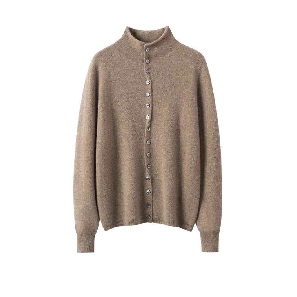 Lekasha Cashmere Women's Multi-Button Tie-Up Cardigan