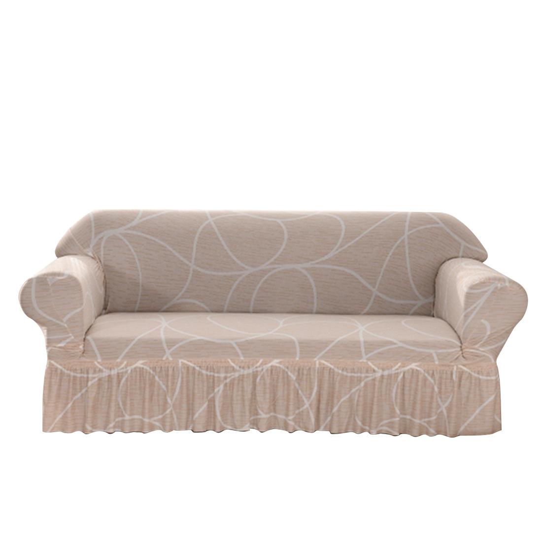 

Все включено Эластичный Чехол на диван из молочного шелка с принтом Юбка Кружево Пасторальный стиль Чехол Универсальный на все сезоны single S size (90-140CM)