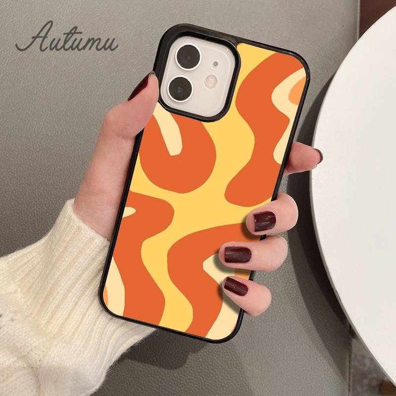 Groovy Phone Case for iPhone 11 12 13 14 Pro Max Mini X XR XS SE 2020 5 6S 7 8 Plus Samsung Galaxy S21 S22 Cover Shell