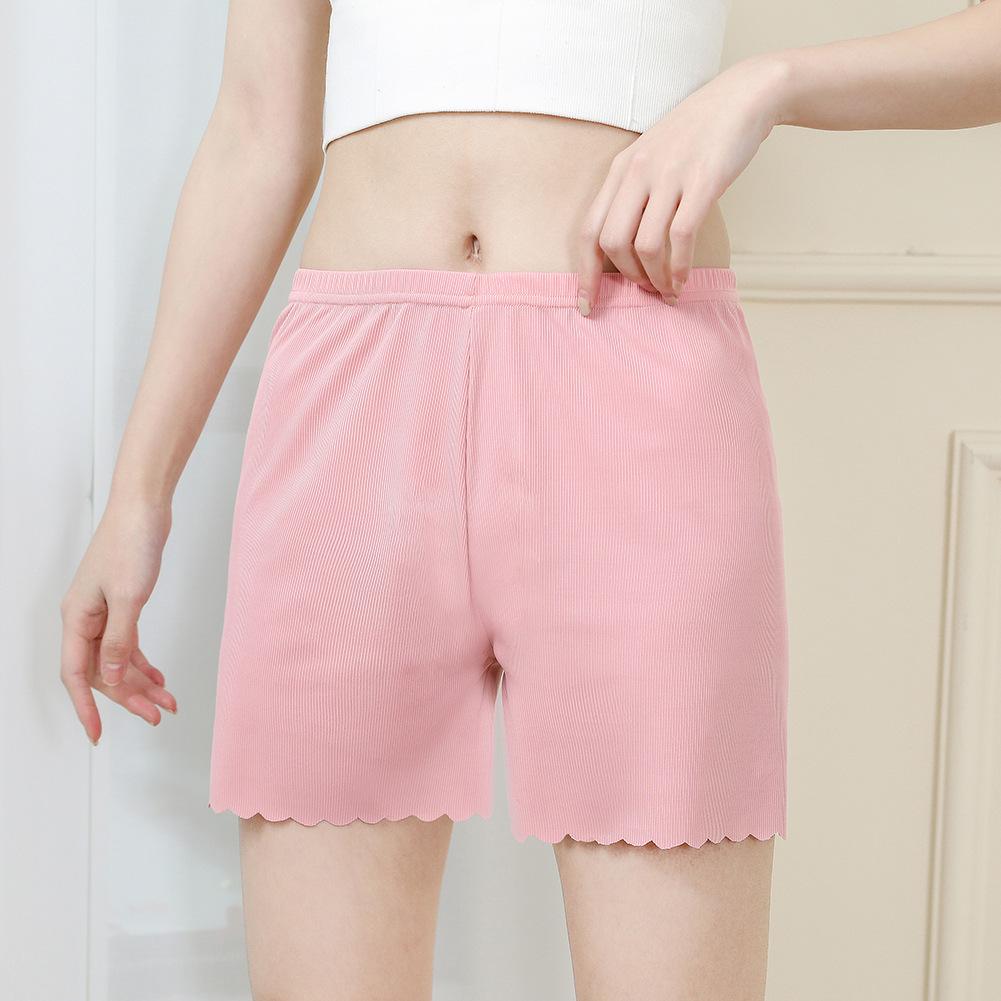 New Ice Silk High Waist Loose Home Pants - Summer Plus Size Three-Point Base Layer Sleepwear