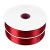 2 Rolls 1.6 Inch Wide Burgundy Satin Ribbon Polyester Ribbon for Gift Wrapping Flower Wrapping Cake Box 91m