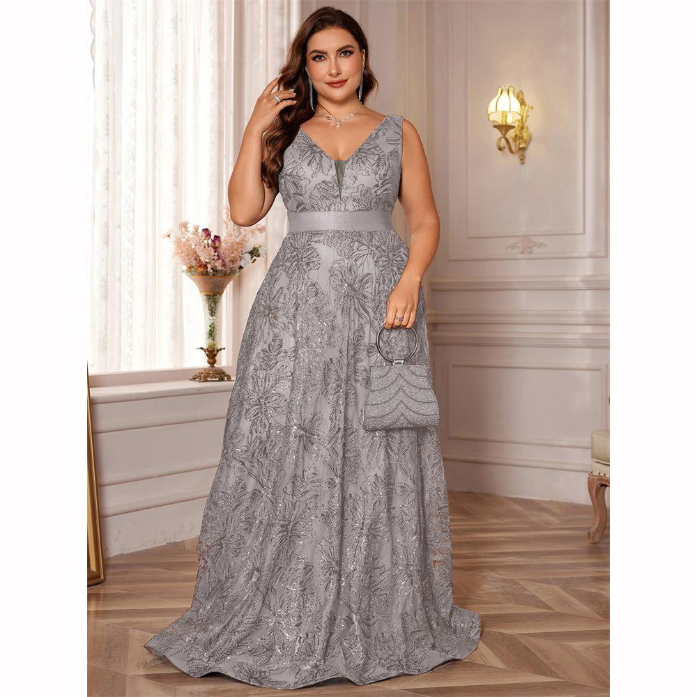 Hluboký výstřih do V, flitry, modré večerní šaty, dámské, elegantní V záda, svatební párty, dlouhé plesové koktejlové šaty