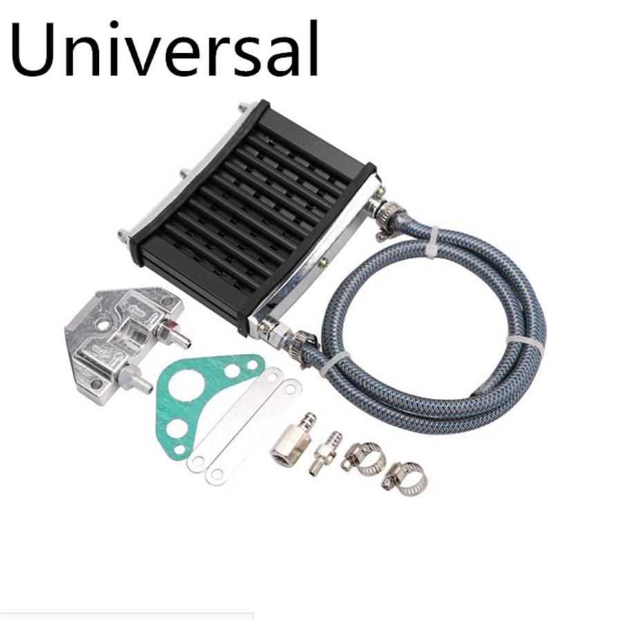 Universal CNC Engine Oil Cooler Kit Radiator 125cc 140 150cc PIT PRO Trail Dirt