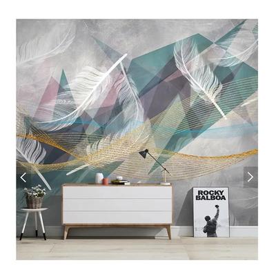 3d Abstract White Geometric Feather Wall Murals Wallpaper 3d Photo Wallpapers Art Wall Mural