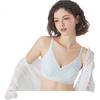 Summer Ultra-Thin Bra with Fixed Cups, Women's Wireless Bra, Rabbit Ear Sleep Bra, Makes Large Breasts Appear Smaller
