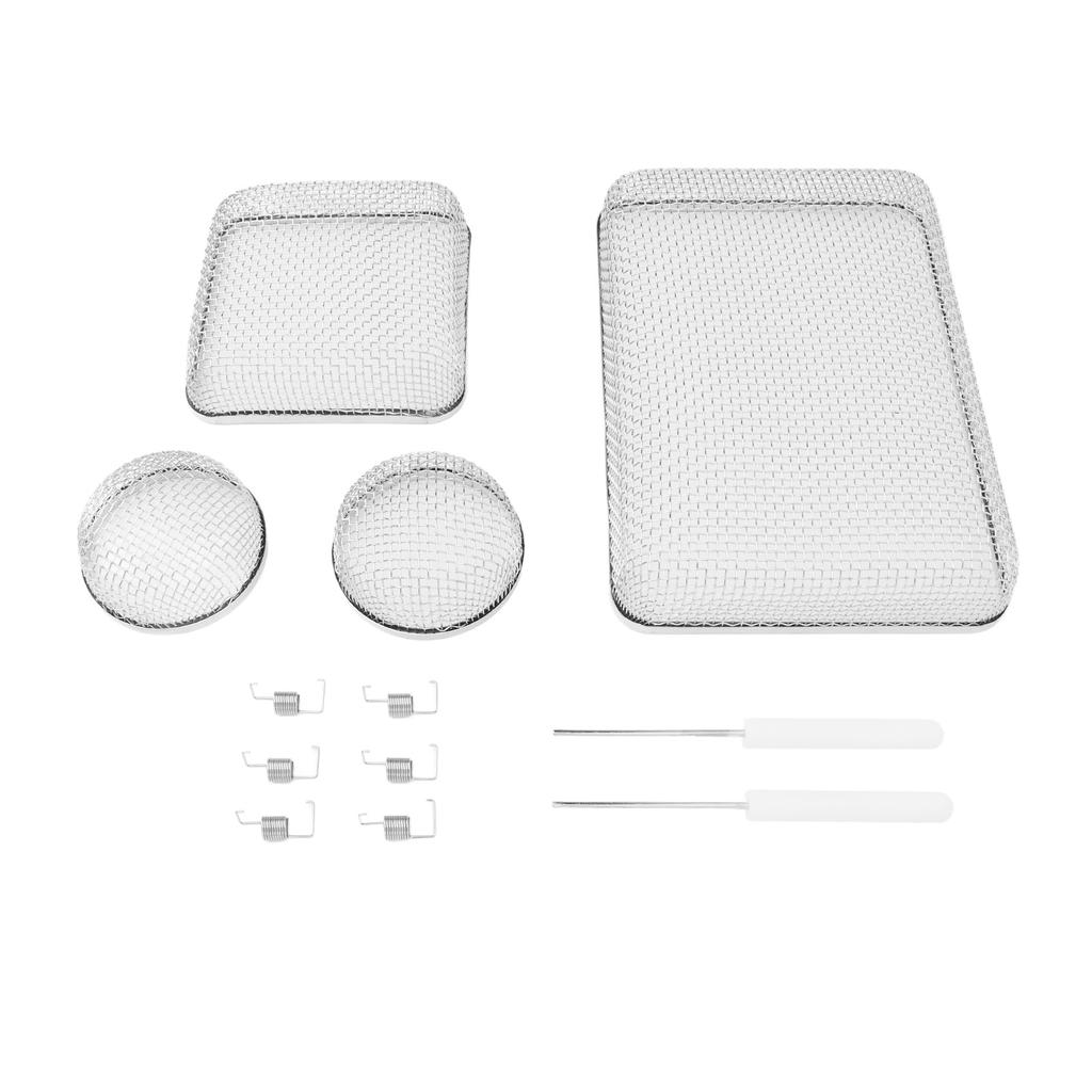 12PCS RV Furnace Vent Heavy Duty Stainless Steel Mesh Screens with Installation Tool for Water Heate