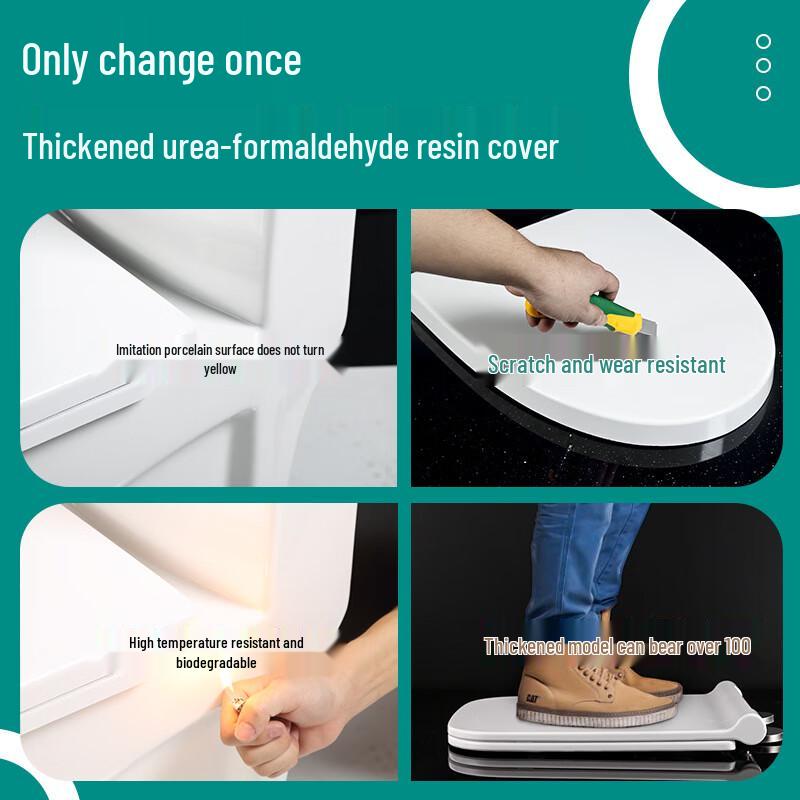 YIXI Soft Close Universal PP Toilet Seat Cover