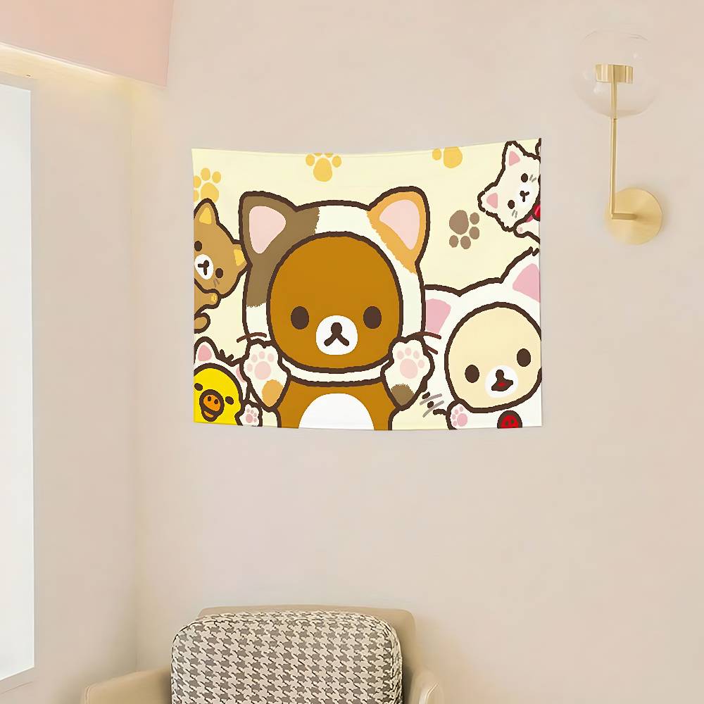 CartoonHRilakkumasKawaii Flags Room Decor Outdoor Decors Personalized Items Flags For Bedrooms Home Funny