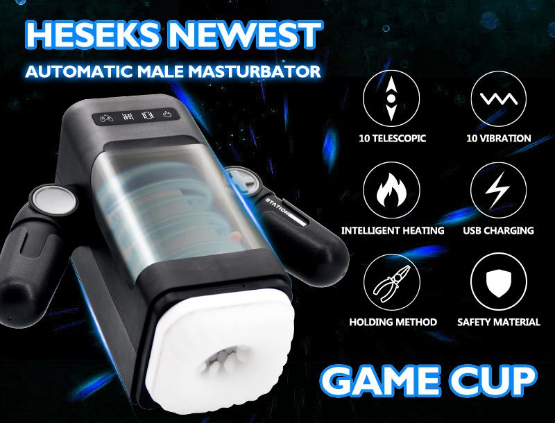 Automatic Thrusting Vibrating with Heating Masturbation for Men Real Vagina Blowjob Male Masturbators