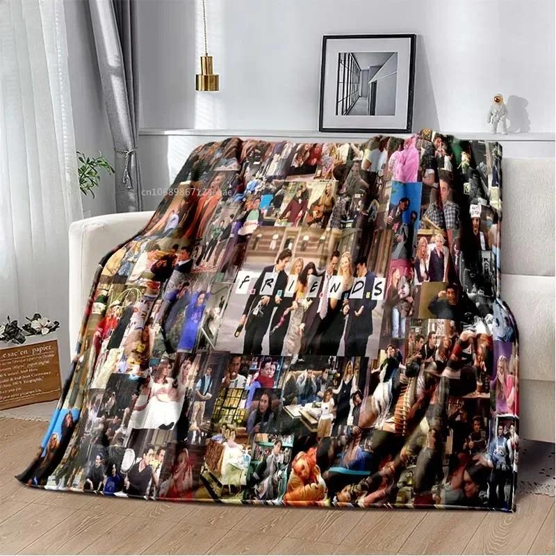 Friends Klassische TV-Serie Decke Charakter Muster Kollektion Flanelldecke Weiche Tagesdecke Sofa Wärmende Abdeckung Weihnachtsgeschenk