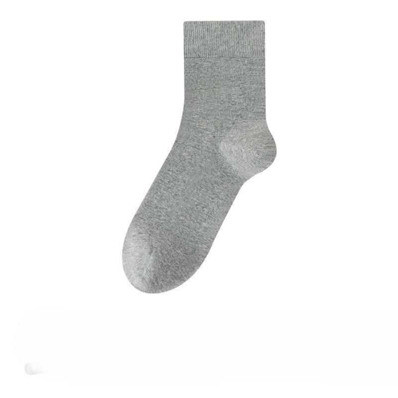 Herren Dicke Baumwolle Herbst und Winter Warme Mittelhohe Socken, Antibakteriell Herbst Reine Baumwolle Anti-Geruch und Schweißabsorbierend Business Herrensocken