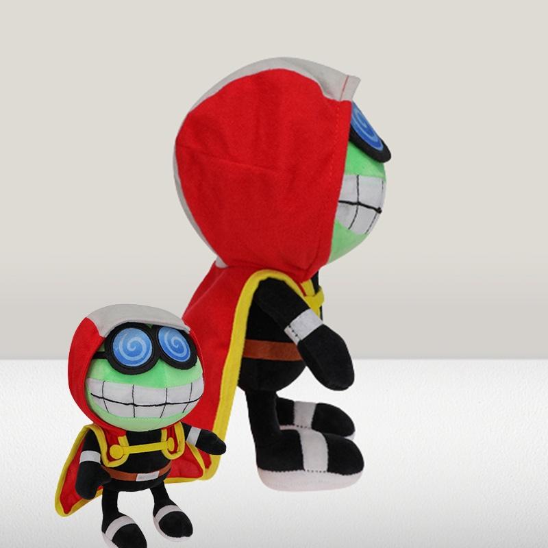 Mario Plüschtier mit Umhang Lustige und entzückende Stoffpuppe mit Brille