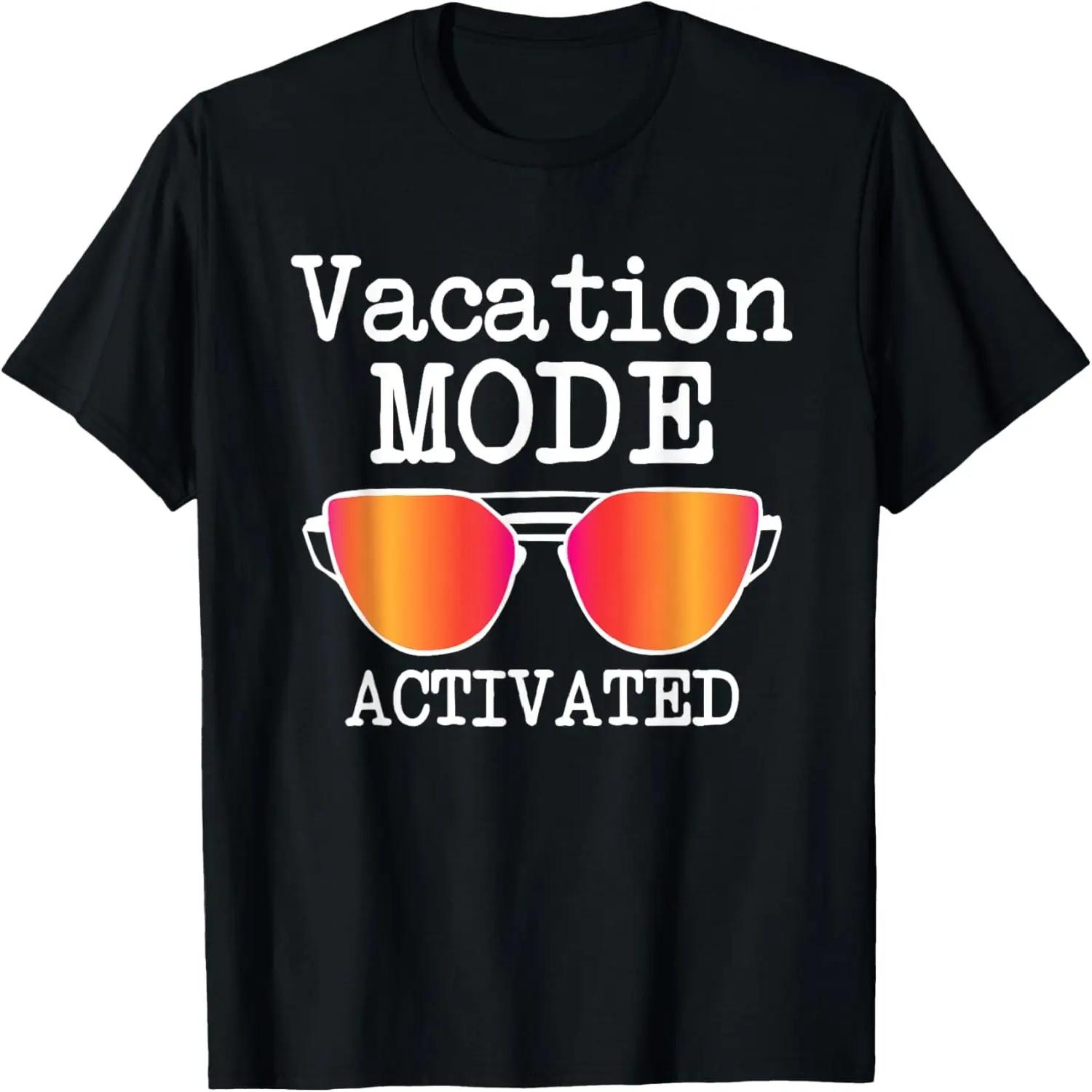 

Funny Vacation Mode Activated _ Summer Beach Sunglasses T-Shirt XXXXXL чорний