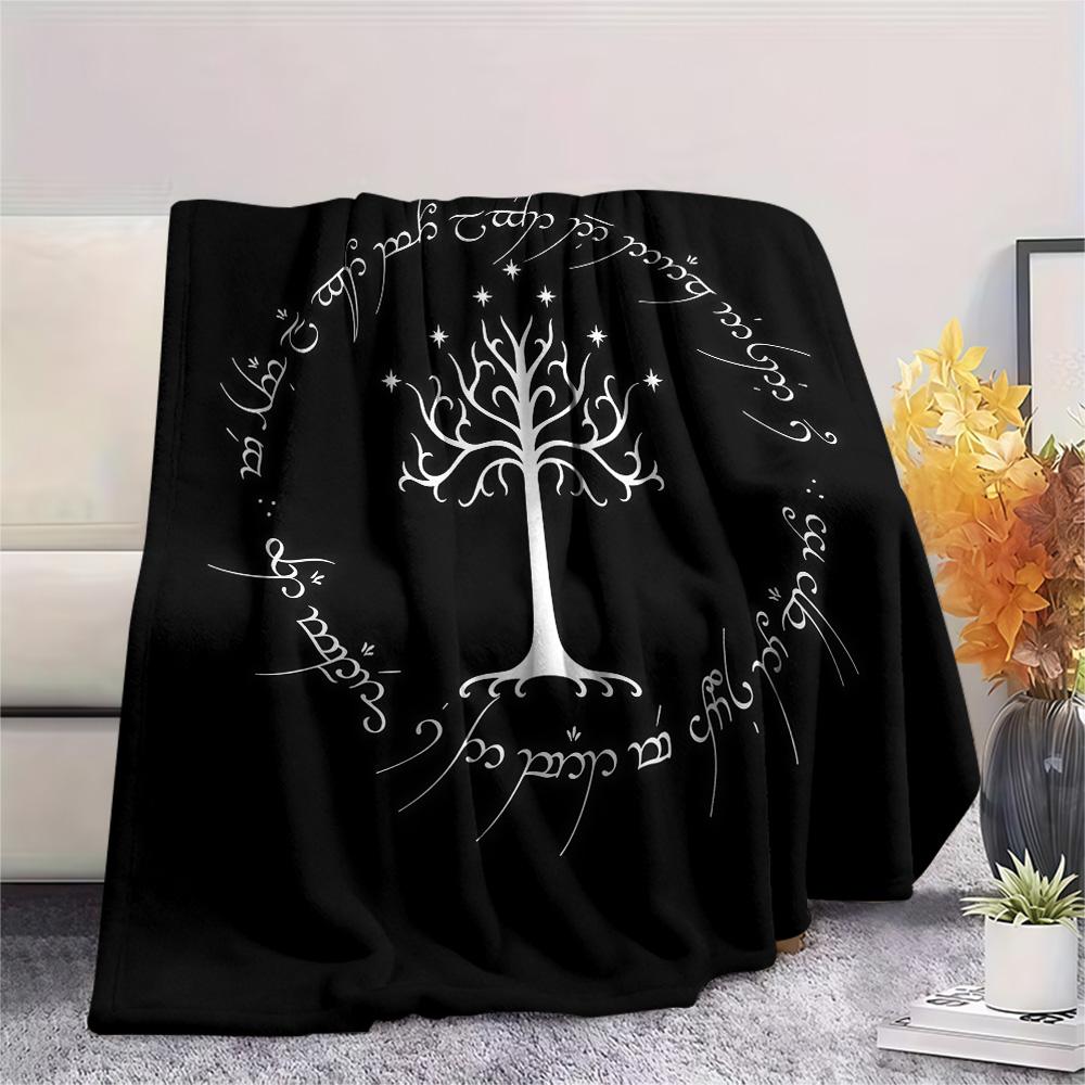 The Lord of the Rings Flannel Blanket, High Quality Comfortable for All Seasons, Home Decor, Warmth and Comfort