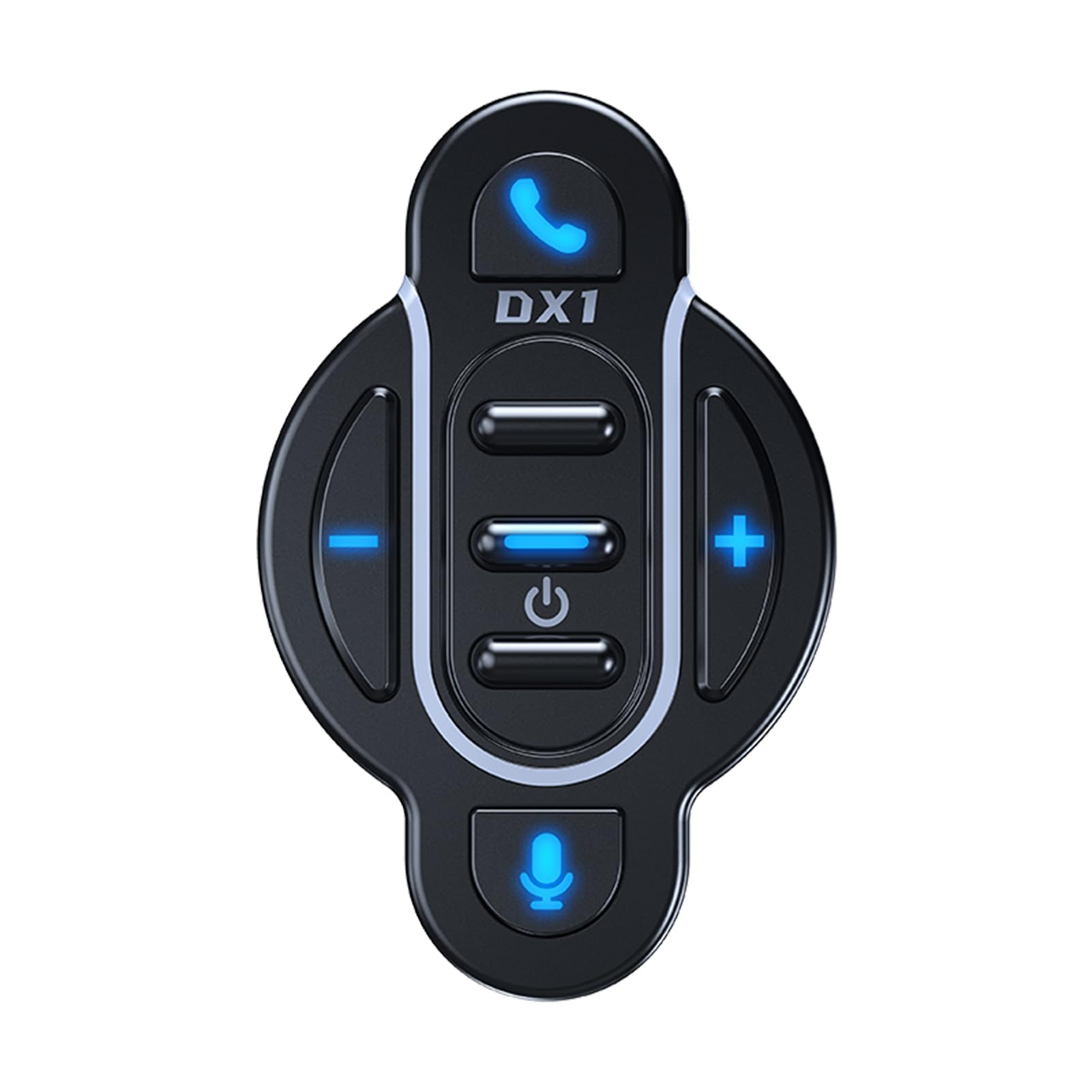 

Пульт дистанционного управления на руль мотоцикла Docooler, Контроллер медиа-кнопки для мотоцикла/велосипеда BT5.4, IPX6 Водонепроницаемый и для звонков, чёрный