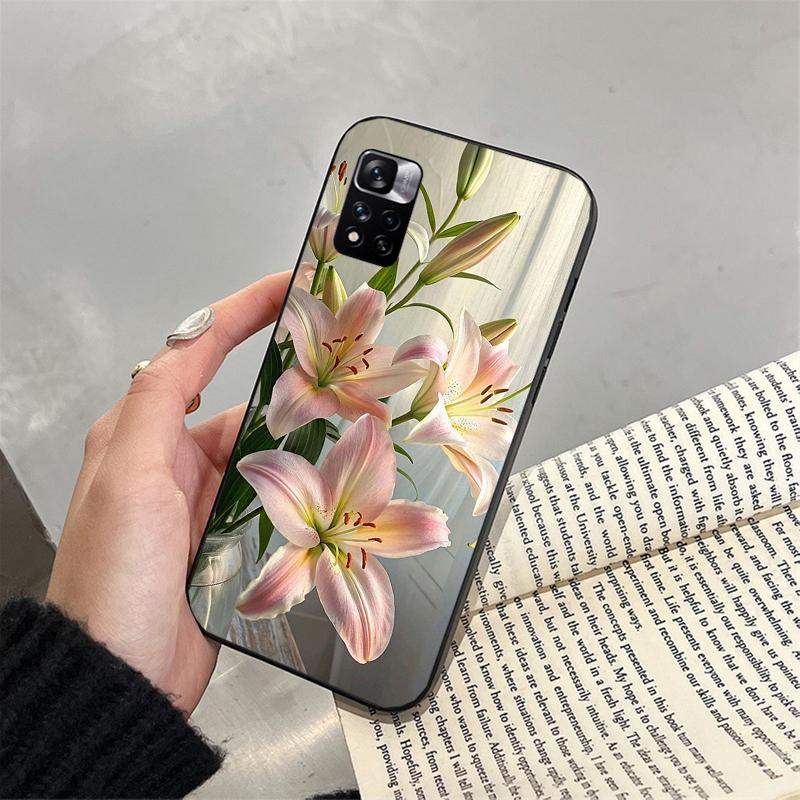 Phone Case For Xiaomi Poco C71 15T 14T Pro Redmi Note 15 14 14 13 Pro Redmi A5 15C 13C Oil Painting Lily Flower