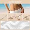 Klassische bunte Reiskörner Muschel Taillenkette für Frauen Handgewebte Bohemian Seestern Bauchkette Sommer Strand Körper Schmuck