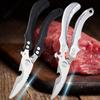 Stainless Steel Kitchen Scissors Fish Meat Duck Scissors Chicken Bone Scissors Utility Scissors Powerful Cooking Scissors