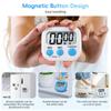 HdoorLink Magnetic LCD Digital Kitchen Countdown Timer Stopwatch With Stand Practical Cooking Baking Sports Alarm Clock Reminder Tools