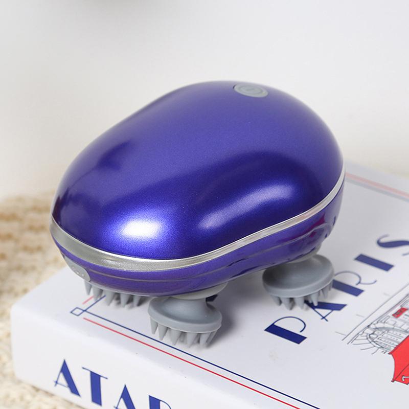 

Electric Scalp Head Massager Kneading Vibrating Device Red Light Health Care Shoulder Neck Leg Arm Deep Tissue Pet Massage фиолетовый