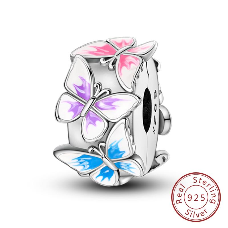 Original Charms Beads Pendan Copper Firefly Bee Butterfly Hummingbird Charm For Bracelets Charm Women Jewelry Gift