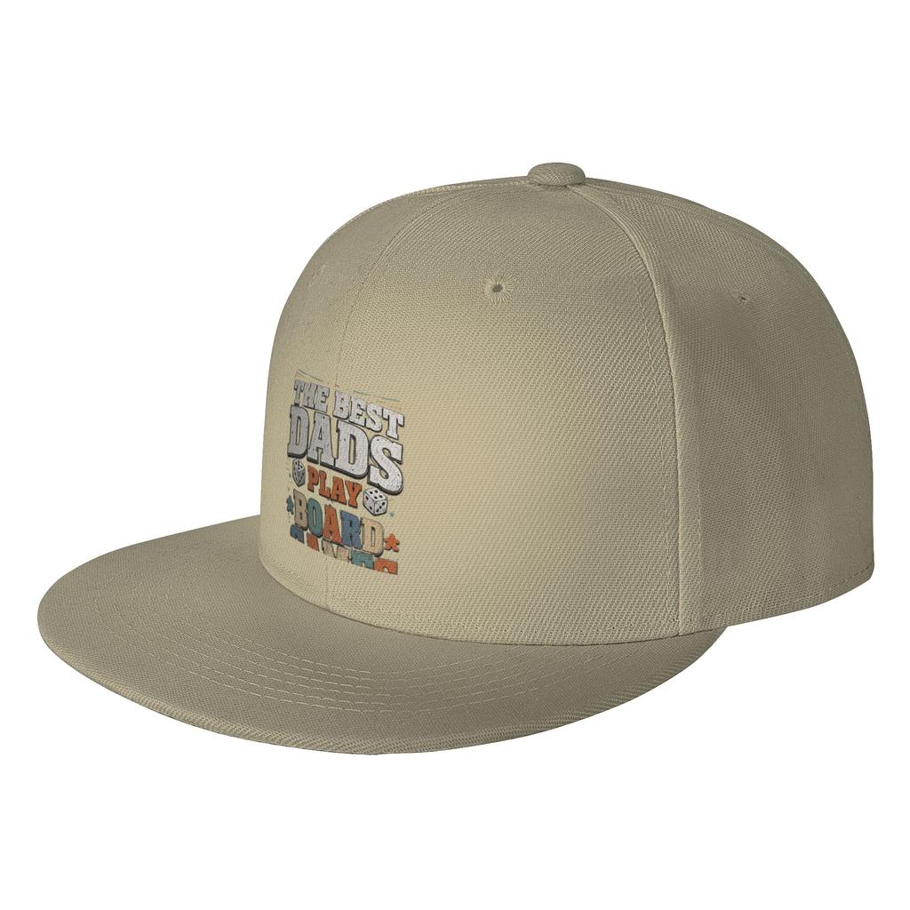 Fashion Board Games The Best Dads Play Dice and Win Flat Brim Sun Hat  Denim Street Hat Womens Caps