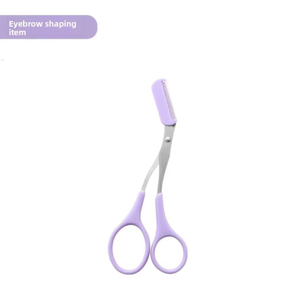Crescent Safety Eyebrow Trimmer Set with Protective Net for Beginners