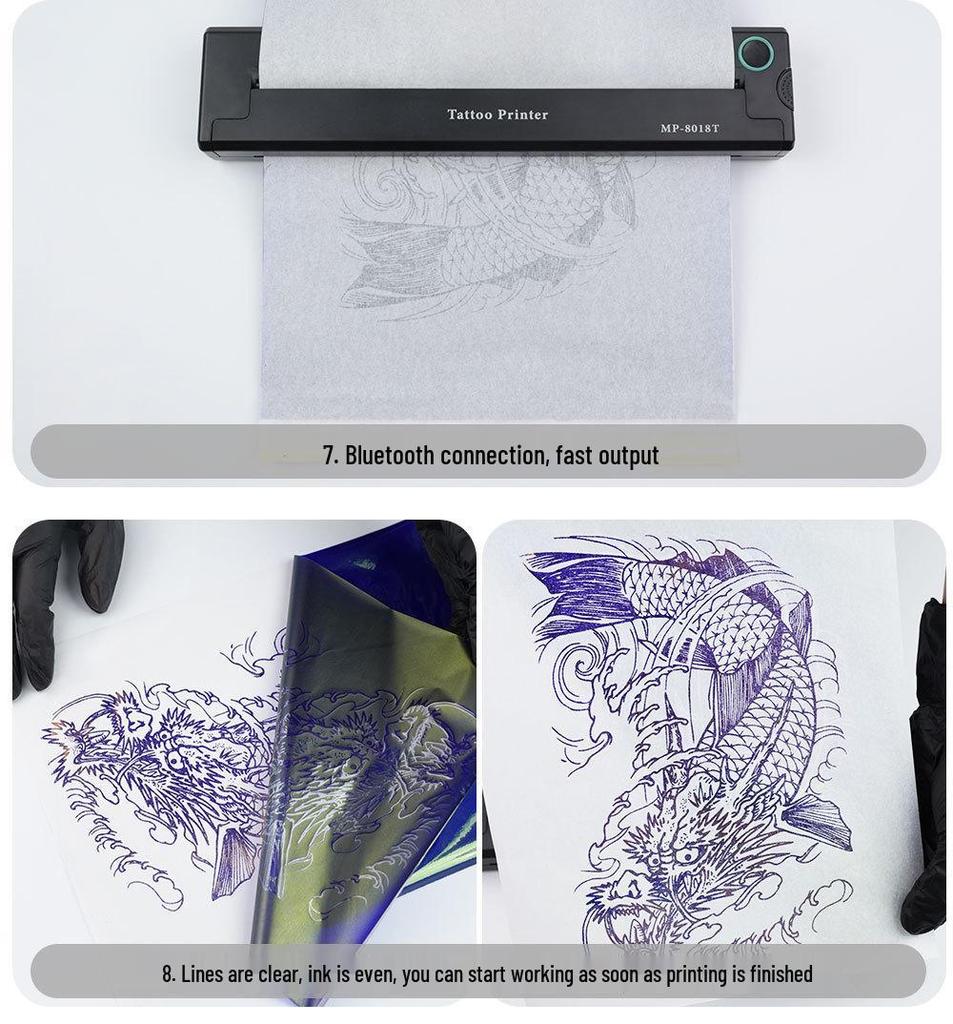 Bluetooth Tattoo Printer & Transfer Machine Kit
